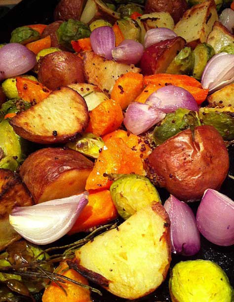 Enjoy roasted vegetables