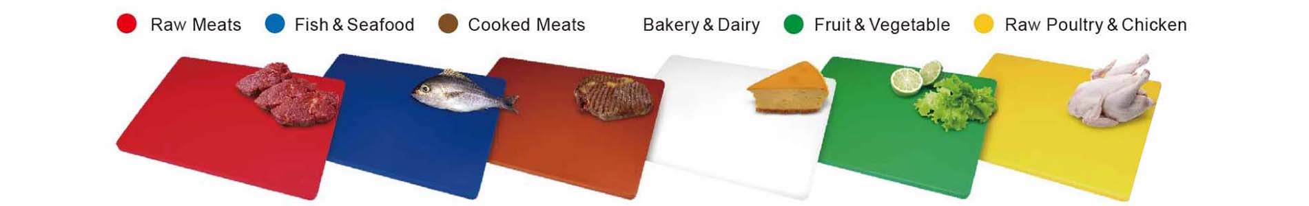 High Density Colour Coded Chopping Boards | 6 Colour Options
