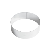 Ice Cream Cake Ring Stainless Steel 6cm high, 18cm wide