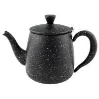 Grunwerg Café Olé Premium Steel Teapot Black Granite 35oz