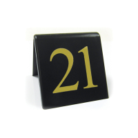 Black Table Numbers Set 11-20
