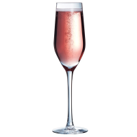 Arcoroc Mineral Flute Prosecco Stemmed Glass 16cl (Pack 6)