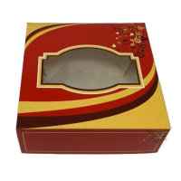 Indian Mithai Sweet / Cake Box with Window GL6 242x170x51mm (Pack 250)