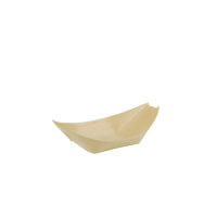 Disposable Serving Pieces Wood Boat, Natural, 14x8.2cm (Pack 50)