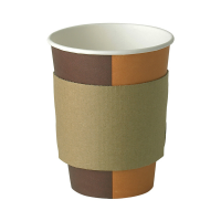 Large Unprinted Coffee Cup Sleeves to fit 10-16oz- Brown (Pack 2000)