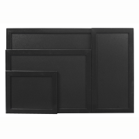 Securit Wall chalk board, 80x60cm, Black lacquered