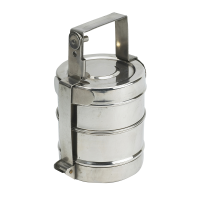 Stainless Steel Tiffin 8" with 2 Containers of 400ml