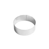 Ice Cream Cake Ring Stainless Steel 6cm high, 16cm wide