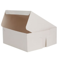 Stapleless Wedding Cake Box Lid 12" x 12" x 2.5" (Pack 50)