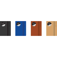 Easy Note Pocket Soft Touch Note book 4 Rustic Colours