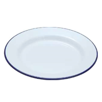 Falcon White Enamel Dinner Plate 26cm