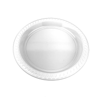 Disposable White Plastic Plate 7" / 18cm  (Pack 50)