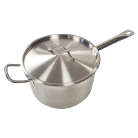 Professional Stainless Steel Sauce Pan & Lid 24cm, 6.3 Litres
