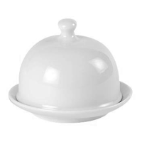 Porcelite Cteations Round Covered Butter Dish 9x6.5cm