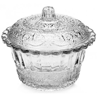 Konya Glass Candy Bowl with Lid