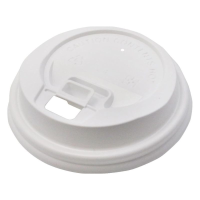 Reclosable White Domed Sip-Thru Lid to fit 12/16oz Cup (Pack 100)