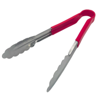 Colour Coded Steel Utility Tong Red 10"