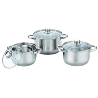 Royal Cuisine Stainless Steel Stock Pot Set Induction 24,26,28cm