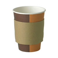 Small Unprinted Coffee Cup Sleeves to fit 8oz - Brown (Pack 2000)