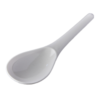 Melamine Style Serving Spoon White 24cm