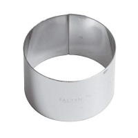 Mousse Ring Stainless Steel 4cm High, 6cm wide