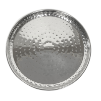 Steel Hammered Coupe Plate 23cm