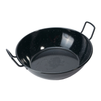 Deep Enamel Frying Pan with 2 Handles 20cm