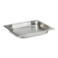 Gastronorm Pan Stainless Steel 1/2 40mm Deep Perforated