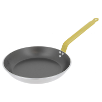 De Buyer Non-stick Fry Pan, Yellow Iron Handle, 24cm