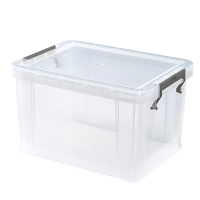 Whitefurze 5 Litre Allstore Storage Box with Silver Clamp