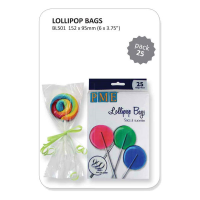 Lollipop Bags with Silver Ties (Pack 25)