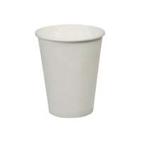 Plain White Hot Drink / Coffee Cup 8oz (Pack 50) [500]
