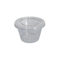 Plastic Portion Pot and Lid 2.5oz (Pack 100)