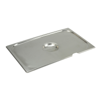 Gastronorm Lid Stainless Steel 1/1 Notched