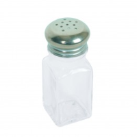 Square Glass Salt & Pepper Shaker Mushroom top 59ml / 2oz