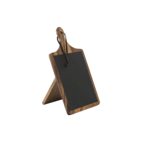 Wooden Tuscany Small Paddle Chalk Board With Stand In Acacia 150 x 10 x 268mm