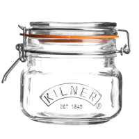 Kilner Square Clip Top Jar 0.5 Litre