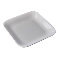 Melamine Square Platter White 17cm