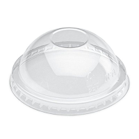 Disposable Ice Cream Tub Domed Clear Lid to fit 5oz (Pack 50)