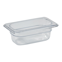 Gastronorm Pan Clear Polycarbonate 1/9 65mm Deep