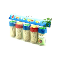Wooden Toothpicks In Cylinders x 5 (Pack 5)