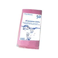 Optima Economy All Purpose Cloths Red 50 x 33cm (Pack 50)