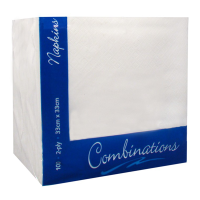 Lunch Napkin 2ply 33cm White (Pack 100) [100/20]