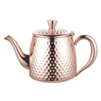 Grunwerg Café Olé Sandringham Copper Hammered Teapot 18oz