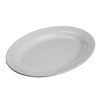 Melamine Oval Platter White 33cm