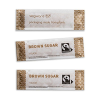 Vegware Fairtrade Brown Sugar Sticks Compostable Wrap (Pack 1000)