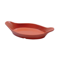 Vlencia Collection Thermo Set Resin, Oval Eared Dish, 22x12x4cm 235ml, Terracotta