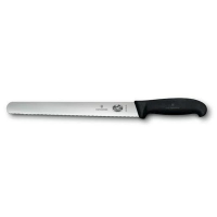 Victorinox Fibrox Handle Slicing Knife with Round Tip Serrated Edge 36cm