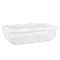 Plasticforte Rectangular Food Storage Container with Lid 3 Litres