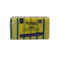 Optima Proclean Jumbo Sponge Scourers 14x10cm (Pack6)